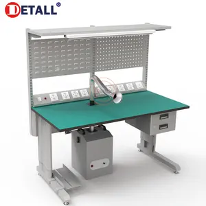 electrical Mobile repair work table/esd cell phone repair workstation with smoking fume machine