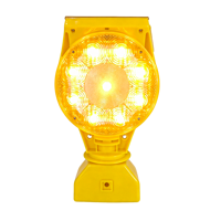 Feu de signalisation solaire personnalisé à mode clignotant, panneau solaire 0,5W, balise de sécurité extérieure rotative à 360°, visibilité PC 1500m, avec poteau