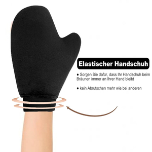 Double Sided Tanning Gloves for Self Tan Lotion Custom Logo Washable Exfoliating Glove and Face Tanner Mitt <b>Bath</b> <b>Brushes</b> Sponges - Product Image 5