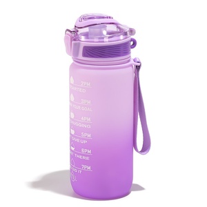 Nueva Botella Deportiva Minimalista con Degradado de Color, para Estudiantes, Portátil, Resistente al Calor, de Gran Capacidad, para Beber Directamente - Product Image 1