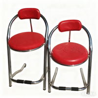 Chaise de bar moderne de qualité supérieure Successor, ergonomique, dossier haut, revêtement en cuir durable, écologique, pour hôtel, maison, salles de jeux