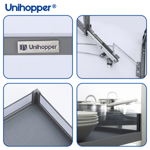 Unihopper <strong>Kitchen</strong> Cabinet <strong>Storage</strong> Soft Closing Sliding <strong>Pull</strong> <strong>Out</strong> Glass Magic <strong>Corner</strong> - Product Image 6