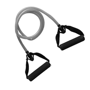 I più venduti elastici neri fascia di resistenza fasce per tubi esercizio Set di tubi in lattice con manici in schiuma