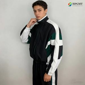 Спортивный костюм с индивидуальным логотипом: куртка на молнии и брюки, нейлоновый комплект из 2 предметов для бега - Product Image 5