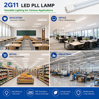 Lampe LED PLL 2G11 à haute efficacité 9W 15W 18W 23W avec diffuseur laiteux, émission à 360 degrés >120lm/W, homologuée UL CE RoHS