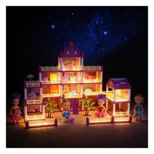 Plástico Vintage para Modelos con Mini Lámpara, Ventanas, Puertas, Muebles Decorativos, Regalo para Niños, Adultos y Coleccionistas - Product Image 2