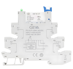 Módulo de Relé Electromagnético Delgado GEYA FY-41F-1, Circuito de Protección de 6A, 1 Contacto C/O, Interfaz de Montaje en Soporte, Producto Nuevo - Product Image 3