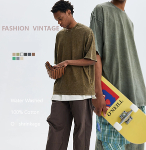 <span class=keywords><strong>T</strong></span>-<span class=keywords><strong>shirt</strong></span> ample <span class=keywords><strong>vintage</strong></span> en coton délavé pour homme, coupe carrée, motif flocon de neige, personnalisable, OEM, style <span class=keywords><strong>rock</strong></span> <span class=keywords><strong>vintage</strong></span> - Product Image 2