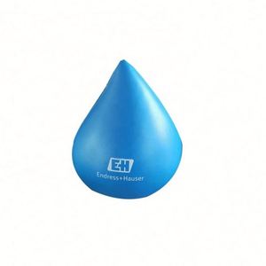 Balles anti-stress en mousse PU en forme de goutte d'eau avec logo personnalisé imprimé - Product Image 1