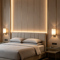 Panneaux muraux en fibre de charbon de bambou écologiques et imperméables, design moderne pour commerce, sous-sol, hôtel