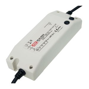 Controlador LED Mean Well HLN-60H 60W 48V 1300mA, Voltaje Constante, Regulable, Canal Único, Convertidor AC/DC - Product Image 1