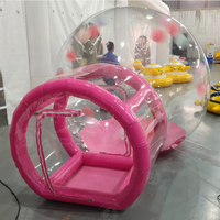 Maison à bulles transparente gonflable avec tunnel |   Tente à bulles transparente pour location événementielle et fêtes