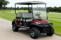 Voiturette de golf électrique 4 places, véhicule de transport pour les golfeurs, idéale pour les terrains de golf, les complexes hôteliers et les hôtels