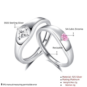 FDJZ-146 Silber 925 Ehering <span class=keywords><strong>Original</strong></span> Einfache Paar <span class=keywords><strong>Ring</strong></span> Sterling Ringe Schmuck Geschenk - Product Image 6
