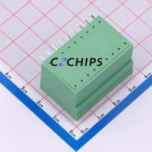 A381RH-9P0G36 Plug-in Terminal Block Bent Lead Through Hole,P=3.81mm Connector 2x9P 3.81mm Green 18P - Product Image 2