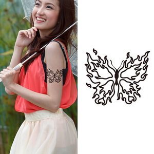 Hot WX Paper Tatuajes temporales para adultos Medusas de larga duración <span class=keywords><strong>Girasol</strong></span> Luna Rosa Flores Diseño para el brazo y el cuello de las mujeres - Product Image 2