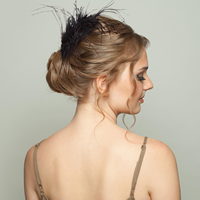 Pince à cheveux fleurie avec plumes pour femme, accessoire de coiffure pour mariée, mariage, cocktail, thé, derby, chapeau de costume