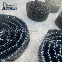 AITRUI Conjunto de Cadena de Oruga de Alta Calidad para Excavadoras Doosan DH130 DX130 DX140 DH150 DX150 DX160 DX180, Piezas de Conjunto de Zapatas de Oruga