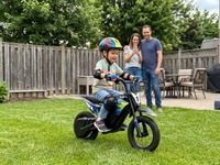 Mini moto tout-terrain électrique Mimbob DK5 pour enfants, batterie lithium 12V 150W, vitesse 15 km/h, capacité de charge 40 kg, capacité de montée 8 degrés