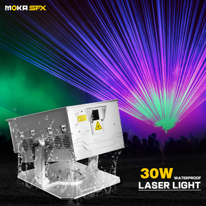 Moka Đèn Chiếu <span class=keywords><strong>Laser</strong></span> Bầu Trời Hoạt Hình Ngoài Trời Chùm Tia Sfx 30W Chống Nước Ngoài Trời - Product Image 2
