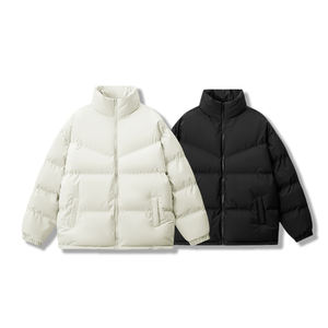 Chaqueta de Plumón de Ganso para Hombre, de Alta Calidad, Invierno, Moda, Personalizada, Brillante, Talla Grande, con Capucha, Negra - Product Image 4