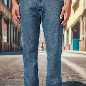 Jean en denim sport pour homme, style Y2K chinois, Hip Hop, respirant, léger, décontracté, tendance, coupe ample, design unique avec perles, poches, pour le quotidien et le streetwear, 2026 - Product Image 2