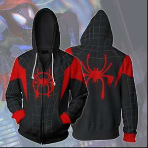 Fitspi All'Ingrosso <span class=keywords><strong>Felpa</strong></span> Autunnale da Uomo con Cappuccio e Zip Giacca con Cerniera Cosplay Supereroe <span class=keywords><strong>Spider</strong></span> Far From Home - Product Image 3
