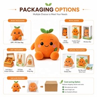Groothandel op maat gemaakte fruit pluche speelgoed schattig oranje ontwerp knuffel OEM ODM zacht plantenfiguur pluche promotioneel cadeau