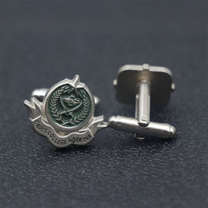 Fabricante personalizado gemelos aleación de zinc grabado gemelos corbata Clip hombres personalizado oro Metal Metalicos con logotipo propio para hombres - Product Image 5