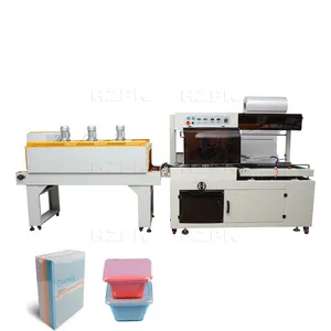 HZPK Automatic Box Edge Heat Seal Shrink Plus Sealing Wrapping And Cutting Packing Machine