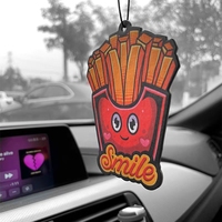 Usine en gros personnalisé de haute qualité accessoires automobiles découpe assainisseurs d'air de voiture en papier avec logo avec emballage en carton
