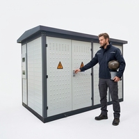 Poste de transformation préfabriqué compact de type coffret triphasé pouvant adopter des transformateurs secs ou immergés dans l'huile