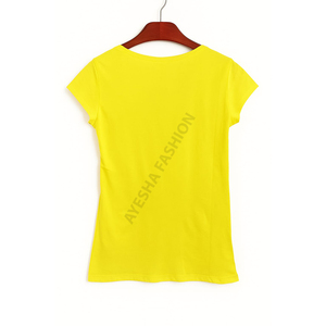 เสื้อยืดลำลองแขนสั้นผ้าฝ้าย120GSM สำหรับผู้หญิงเสื้อยืดผ้านุ่มระบายอากาศได้ดีไซส์ใหญ่พิเศษขายส่งโลโก้ตามสั่ง - Product Image 2