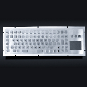 Bàn phím kim loại thép không gỉ chống nước có dây, cỡ lớn, tùy chỉnh, tích hợp <span class=keywords><strong>trackball</strong></span> và bàn phím số - Product Image 3