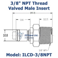 Raccord rapide ZDVseal 3/8 NPT, raccords mâles auto-étanches pour pompe à carburant, pipeline d'huile, utilisation automobile