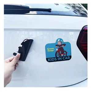 OEM ODM Popular Rubber Custom Logo Die Cut Soft PVC Car Magnet Sticker For Cars