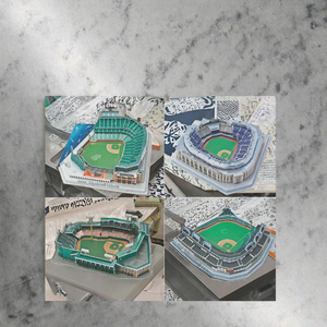 Nhà máy bán trực tiếp tùy chỉnh giấy 3D Câu Đố giáo dục tự làm đồ chơi bóng chày sân vận động Câu Đố sân vận động bóng rổ mô hình câu đố 3D - Product Image 3