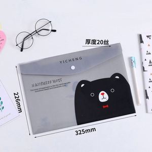 Cute Style Cartoon Examination <strong>Paper</strong> <strong>Document</strong> Bag <strong>Filing</strong> <strong>Folder</strong> PVC Material Custom Logo A4 Size for Students - Product Image 3