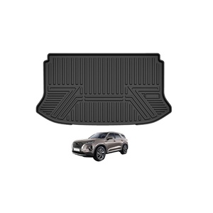KQD New Design 5D Waterproof TPE Rear <b>Trunk</b> Mat for Venue <b>Black</b> 3mm Thick with Protection & Decoration - Product Image 4
