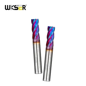 OEM Factory Direct Price High quality Carbide 4 Flute Square Endmill Flat End Mills solid carbide end mill