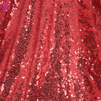 Tissu en filet à sequins multicolores pour robes, motif chaotique, vente en gros
