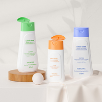Bouteille en plastique HDPE pour crème pour les mains, vente en gros, directement de l'usine, avec bouchon à clapet, pour shampoing et après-shampoing
