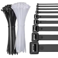 Attache-câble autobloquant en nylon de 100 mm, utilisé pour fixer les attaches-câbles. Attache-câble autobloquante en nylon