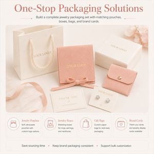 Pochette en microfibre suédée personnalisée avec bouton-pression et gaufrage pour l'emballage de bijoux et le rangement de cadeaux (vente en gros) - Product Image 5