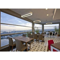 Ventanas y Puertas Corredizas Dobles de Aluminio Estándar Australiano con Persiana Integrada, Diseño Moderno, Apertura Horizontal para Uso en Hoteles