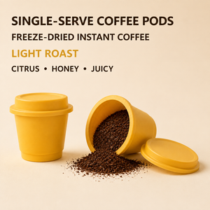 กาแฟพรีเมียมแบบฟรีซดรายสำเร็จรูป รสชาติหวานหอม บรรจุในถ้วยเดี่ยว สำหรับสำนักงาน ขายส่งจากโรงงานโดยตรง - Product Image 2