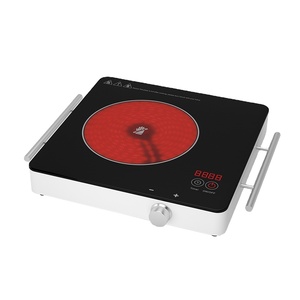 Kompor inframerah Sensor sentuh & tombol pengontrol, kompor induksi perlengkapan dapur memasak makanan pemanas - Product Image 3