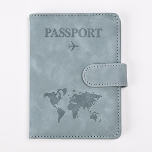 Soporte para pasaporte de cuero PU a la moda, fundas para tarjetas de bloqueo RFID, funda elástica con ranuras, billetera de viaje con logotipo, patrón de caramelo, Porta Pasaporte - Product Image 3