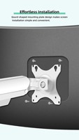 Swelix M5W Ressort à gaz Autres accessoires informatiques 17-34 "Lcd Led Support Moniteur Noir/Blanc/Gris Bras de support d'écran à vendre