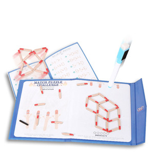 Nuovo Design in legno libro gioco Stick <span class=keywords><strong>logica</strong></span> matematica giocattolo magnetico fiammifero libro giocattolo per bambini - Product Image 2